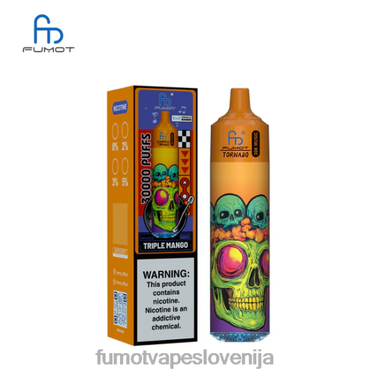 Fumot Vapes - Fumot Tornado 30k glasbe trojni mango X0PXF29