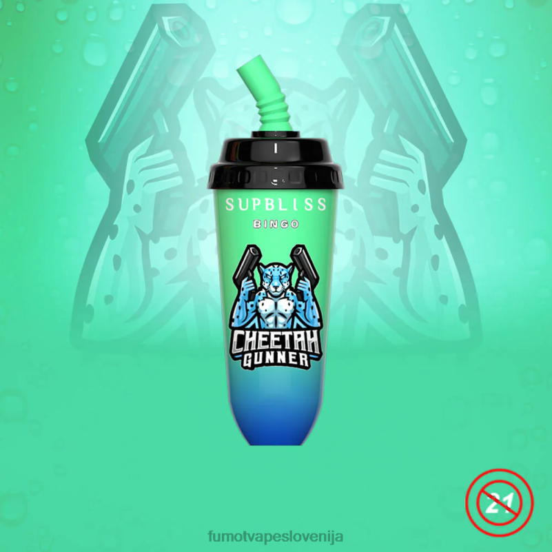 Fumot Supbliss Bingo 8000 naprava za vape pod za enkratno uporabo - 16 ml (1 kos) češnjev led - Fumot Vape Sale 2JH4H395